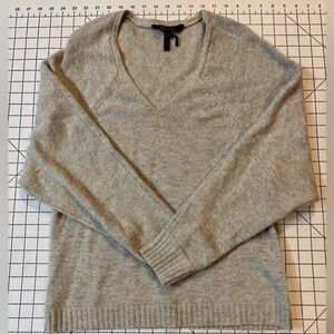 BCBGMaxazria Women’s Small Grey Wool Sweater